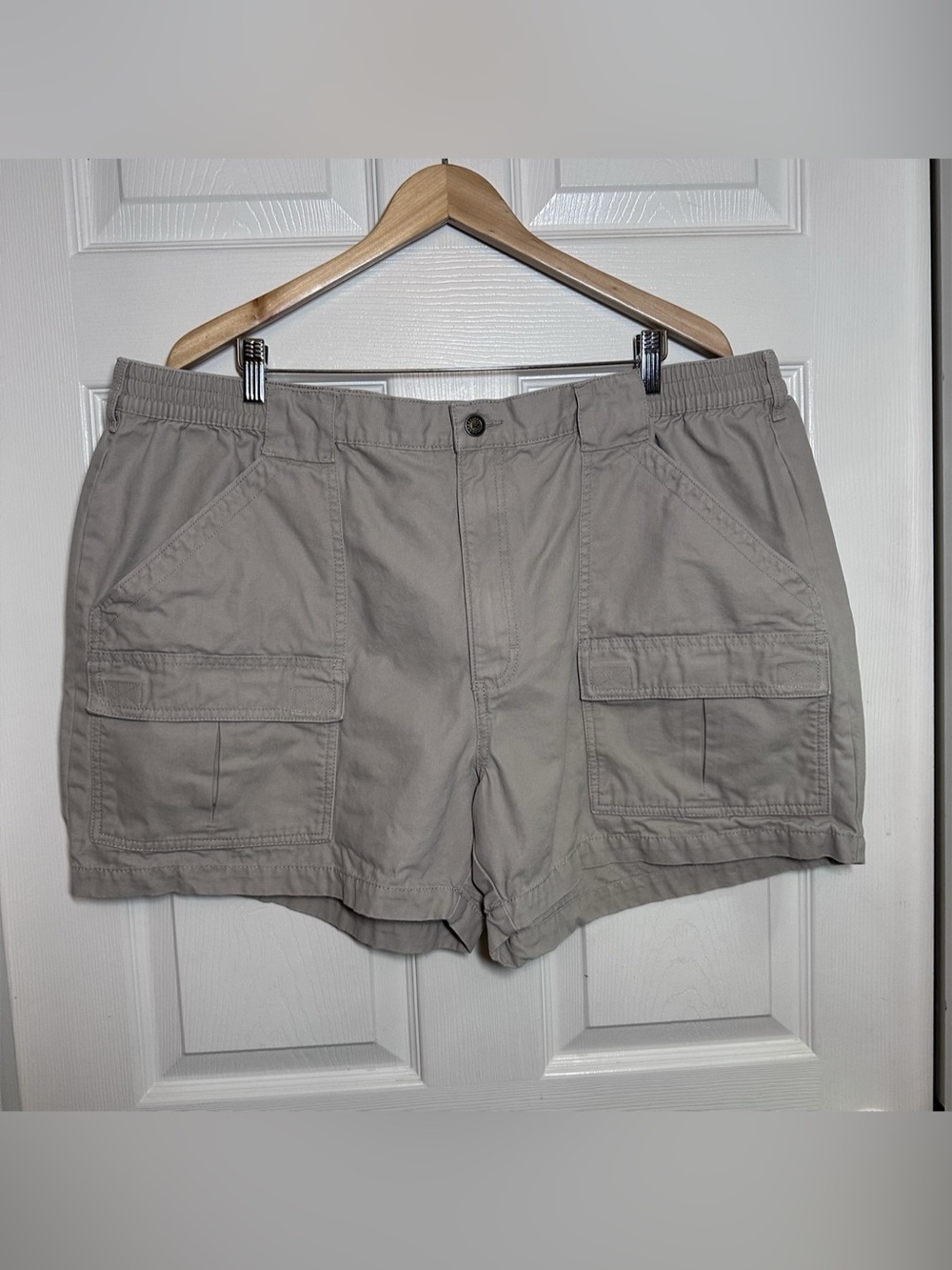 RedHead Men’s Cargo Shorts Size 46 Khaki 100% Cotton Outdoor Utility Hiking